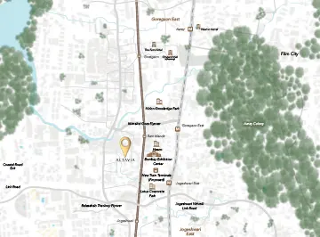 Sunteck City Avenue 5 location map, Goregaon West, Mumbai